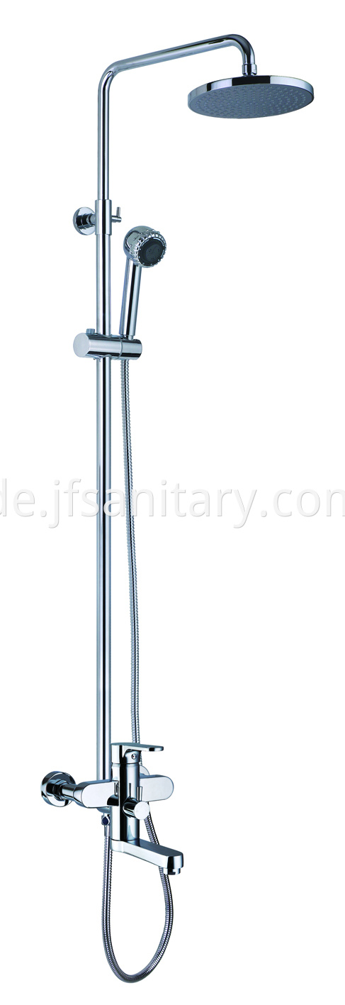 Single Handle Modern Brass Chromed Bathroom Shower Faucet